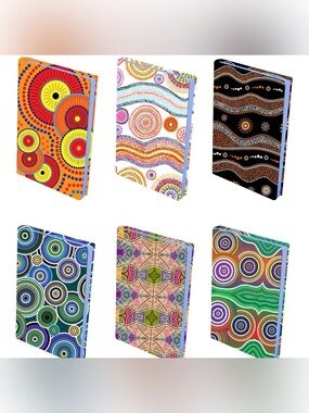 Book Covers for hardcover books- Vibrant Multicolor set of 6